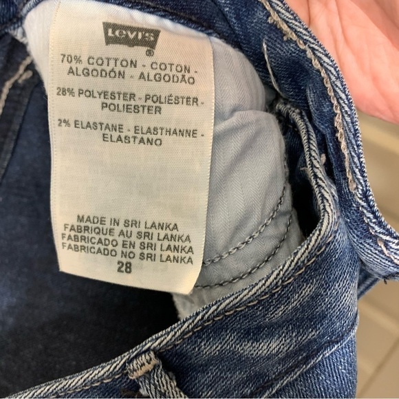 LEVI'S Jegging Stretchy Med Wash Blue Low Rise Skinny Jeans Pants Size 28 X 30 - Picture 9 of 12